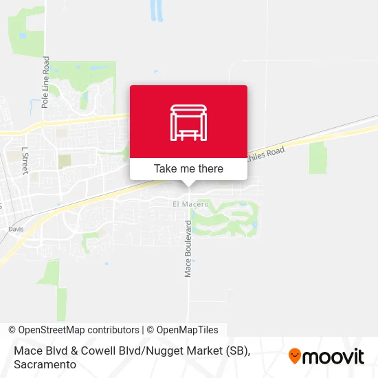 Mace Blvd & Cowell Blvd / Nugget Market (SB) map