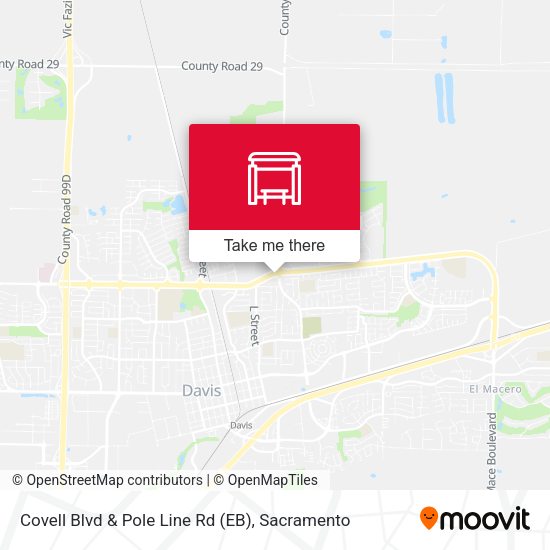 Covell Blvd & Pole Line Rd (EB) map