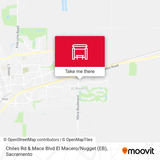 Mapa de Chiles Rd & Mace Blvd El Macero / Nugget (EB)