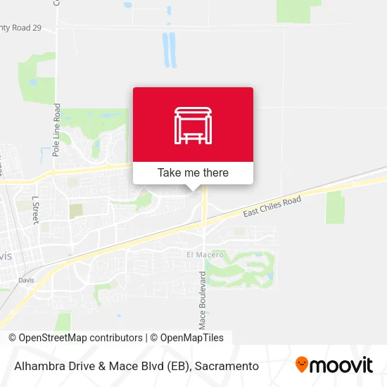Mapa de Alhambra Drive & Mace Blvd (EB)