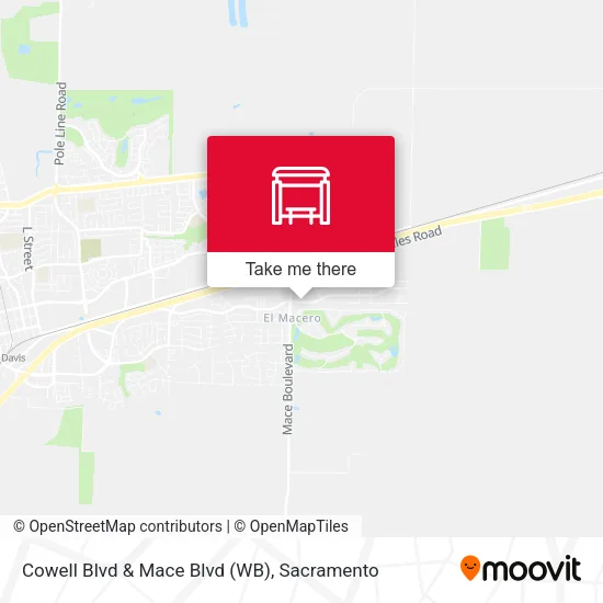 Mapa de Cowell Blvd & Mace Blvd (WB)