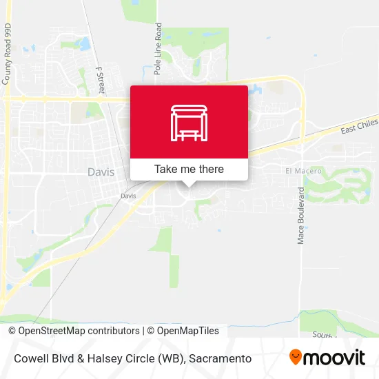 Mapa de Cowell Blvd & Halsey Circle (WB)