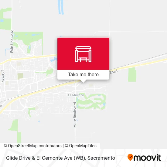 Glide Drive & El Cemonte Ave (WB) map