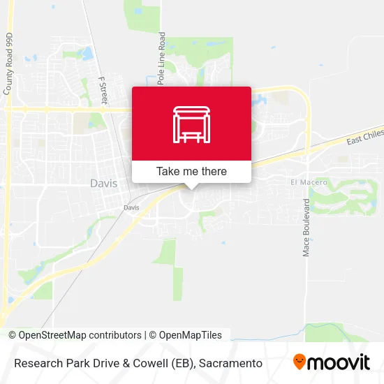 Mapa de Research Park Drive & Cowell (EB)