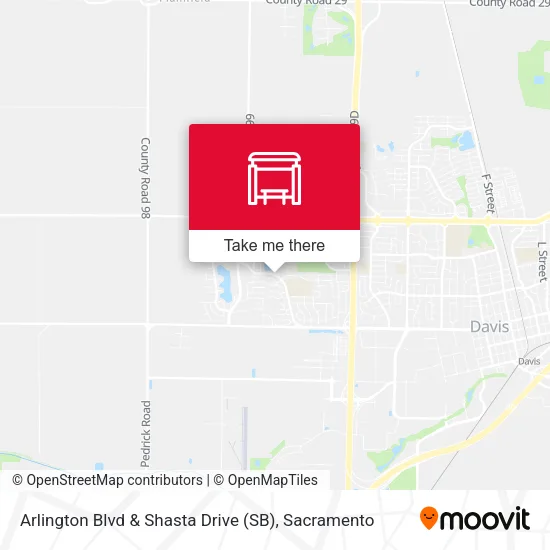 Mapa de Arlington Blvd & Shasta Drive (SB)