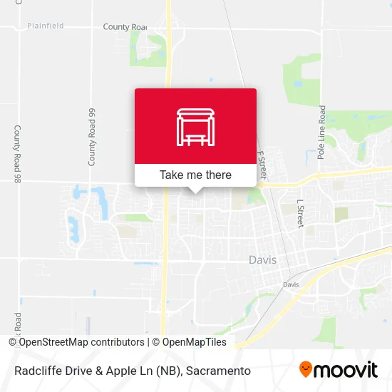Mapa de Radcliffe Drive & Apple Ln (NB)