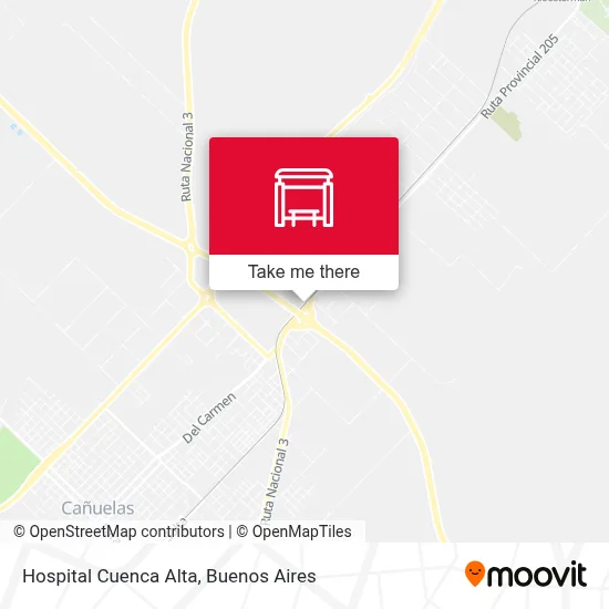 Hospital Cuenca Alta map