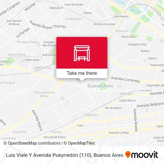 Mapa de Luis Viale Y Avenida Pueyrredón (110)