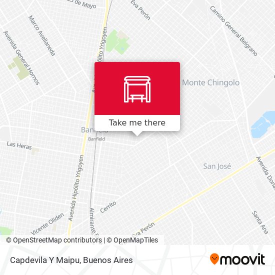 Mapa de Capdevila Y Maipu