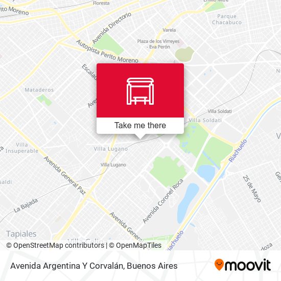 Avenida Argentina Y Corvalán map