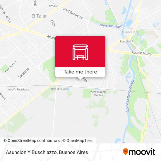 Asuncion Y Buschiazzo map