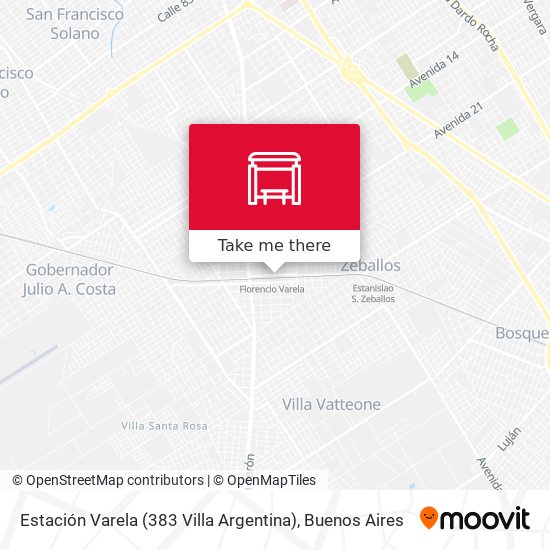 Estación Varela (383 Villa Argentina) map