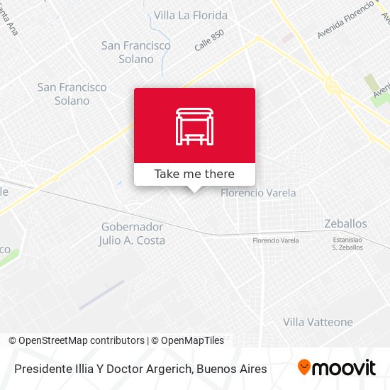 Mapa de Presidente Illia Y Doctor Argerich