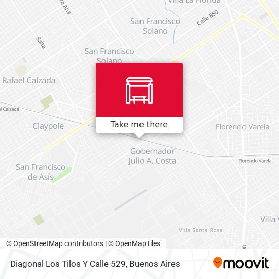 Diagonal Los Tilos Y Calle 529 map