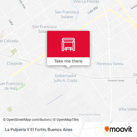 La Pulpería Y El Fortín map