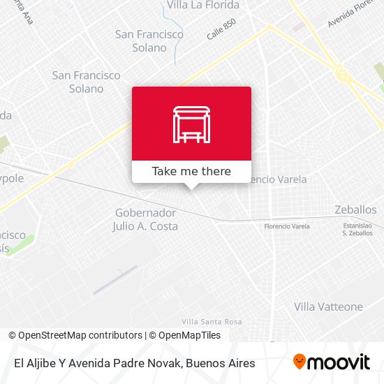 El Aljibe Y Avenida Padre Novak map