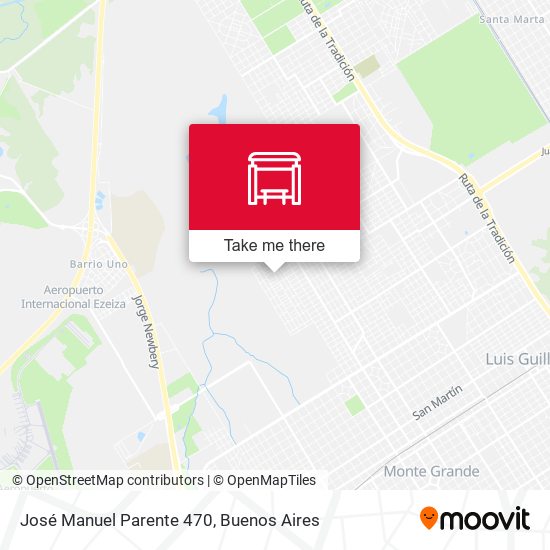 José Manuel Parente 470 map