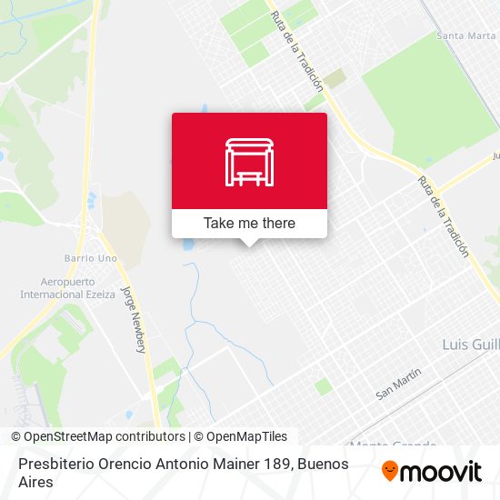 Presbiterio Orencio Antonio Mainer 189 map