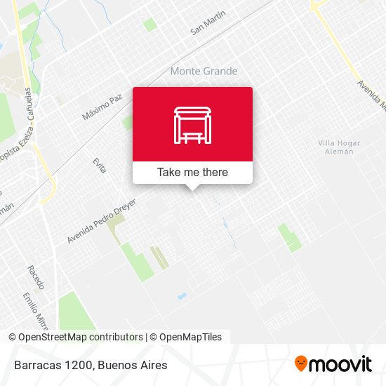 Mapa de Barracas 1200