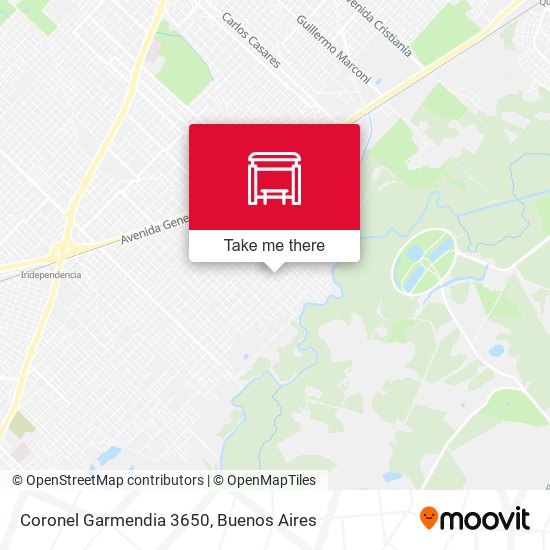 Coronel Garmendia 3650 map