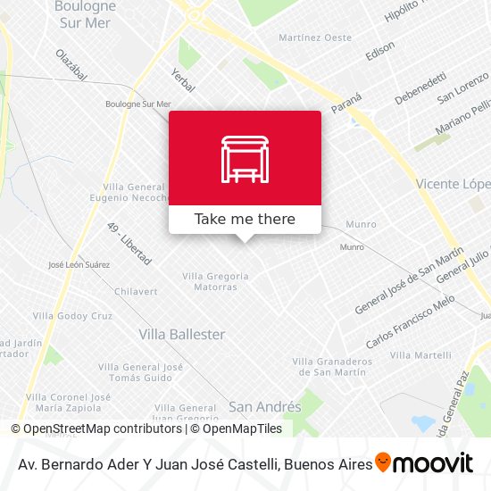 Av. Bernardo Ader Y Juan José Castelli map