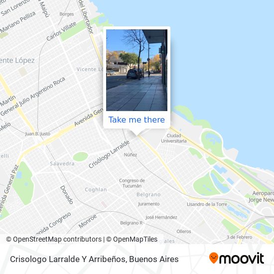 Mapa de Crisologo Larralde Y Arribeños