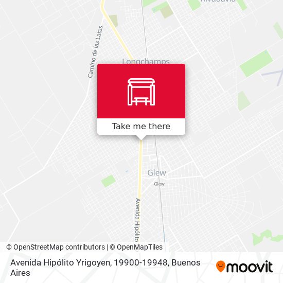 Mapa de Avenida Hipólito Yrigoyen, 19900-19948