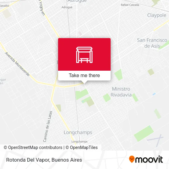 Mapa de Rotonda Del Vapor