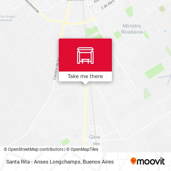 Santa Rita - Anses Longchamps map