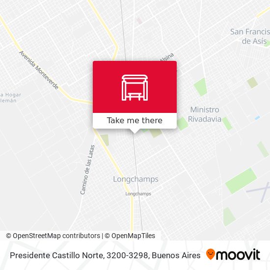 Presidente Castillo Norte, 3200-3298 map