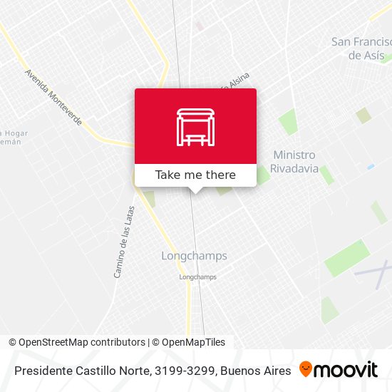 Presidente Castillo Norte, 3199-3299 map