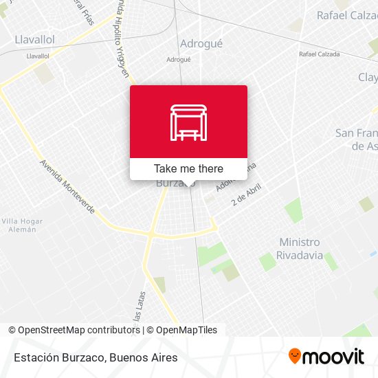 Estación Burzaco map