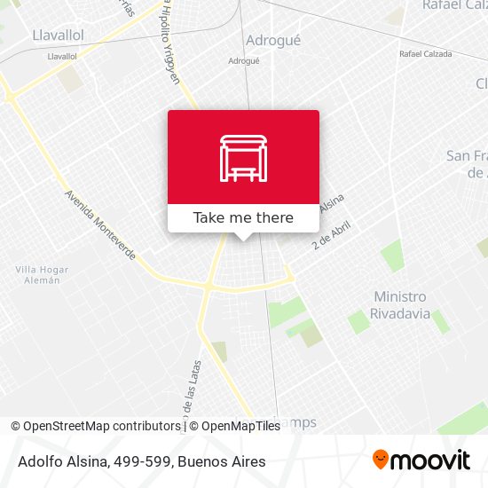 Adolfo Alsina, 499-599 map