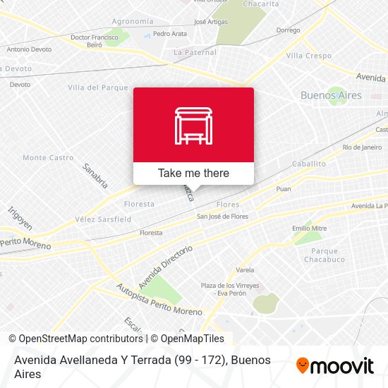 Mapa de Avenida Avellaneda Y Terrada (99 - 172)