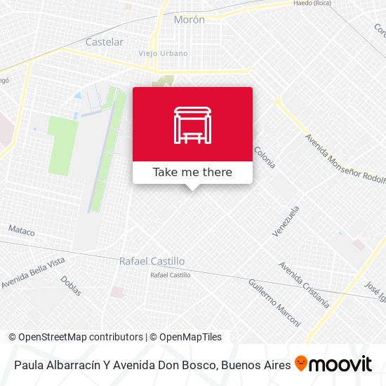 Paula Albarracín Y Avenida Don Bosco map