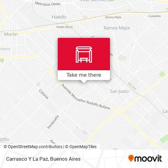 Carrasco Y La Paz map