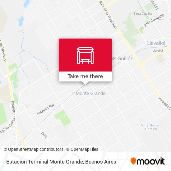 Estacion Terminal Monte Grande map