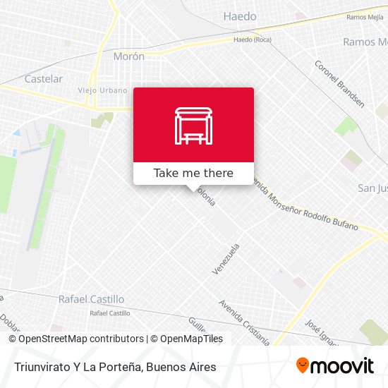 Triunvirato Y La Porteña map