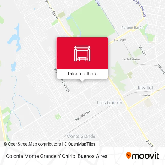 Colonia Monte Grande Y Chirio map