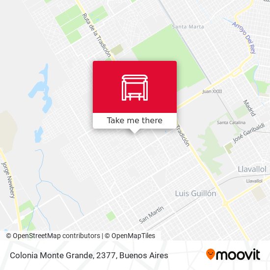 Mapa de Colonia Monte Grande, 2377