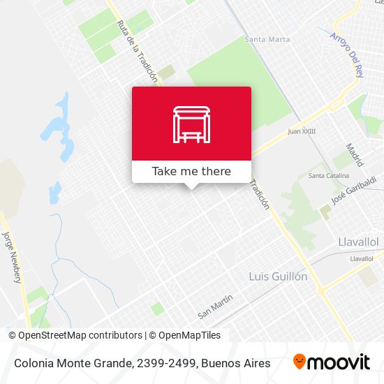 Colonia Monte Grande, 2399-2499 map
