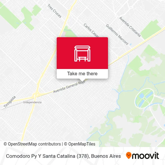 Comodoro Py Y Santa Catalina (378) map