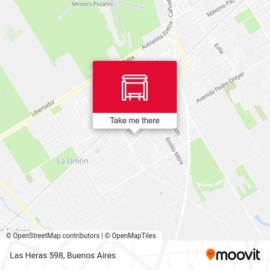 Las Heras 598 map