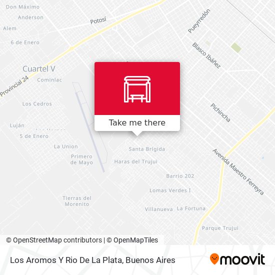 Los Aromos Y Rio De La Plata map