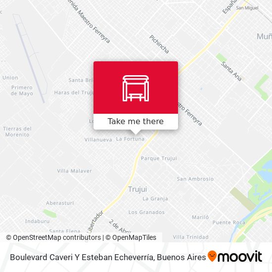 Mapa de Boulevard Caveri Y Esteban Echeverría