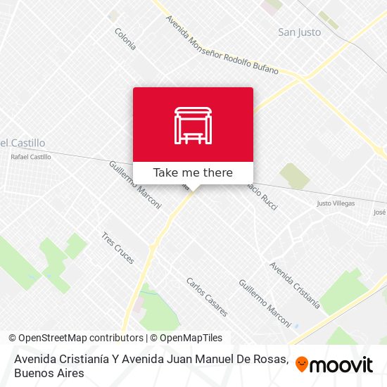 Avenida Cristianía Y Avenida Juan Manuel De Rosas map