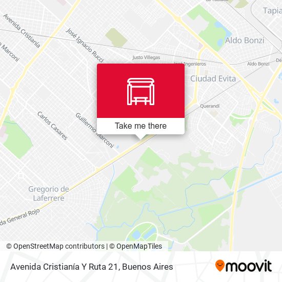 Avenida Cristianía Y Ruta 21 map