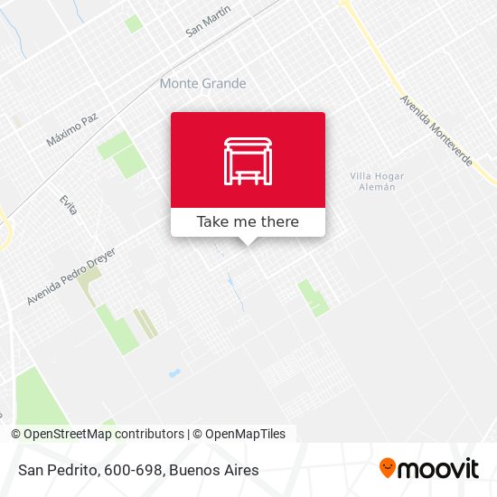 San Pedrito, 600-698 map