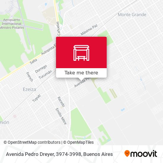 Mapa de Avenida Pedro Dreyer, 3974-3998