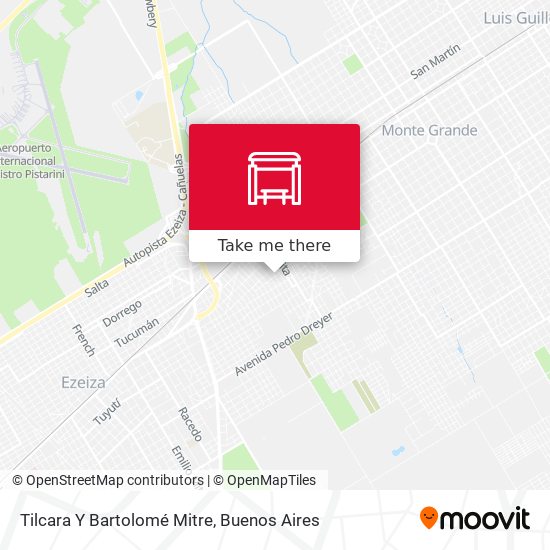 Tilcara Y Bartolomé Mitre map